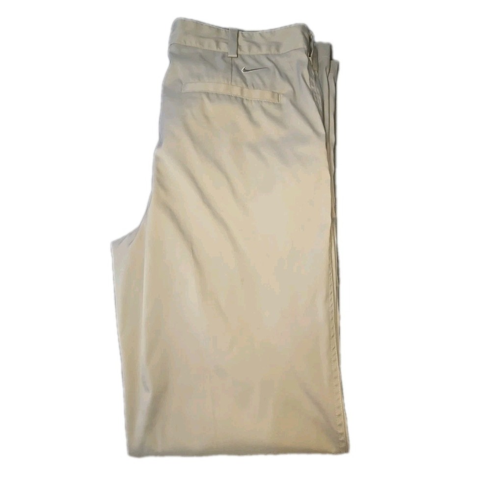 Nike Golf Pants Mens 34x34 Gray Dri Fit Stretch Flat Front Tech Performance Cap